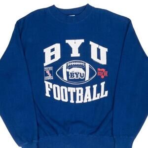 Ncaa Byu Football Western Royal Blue 1991 Sweatshirt